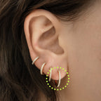 Small Pave Hoop