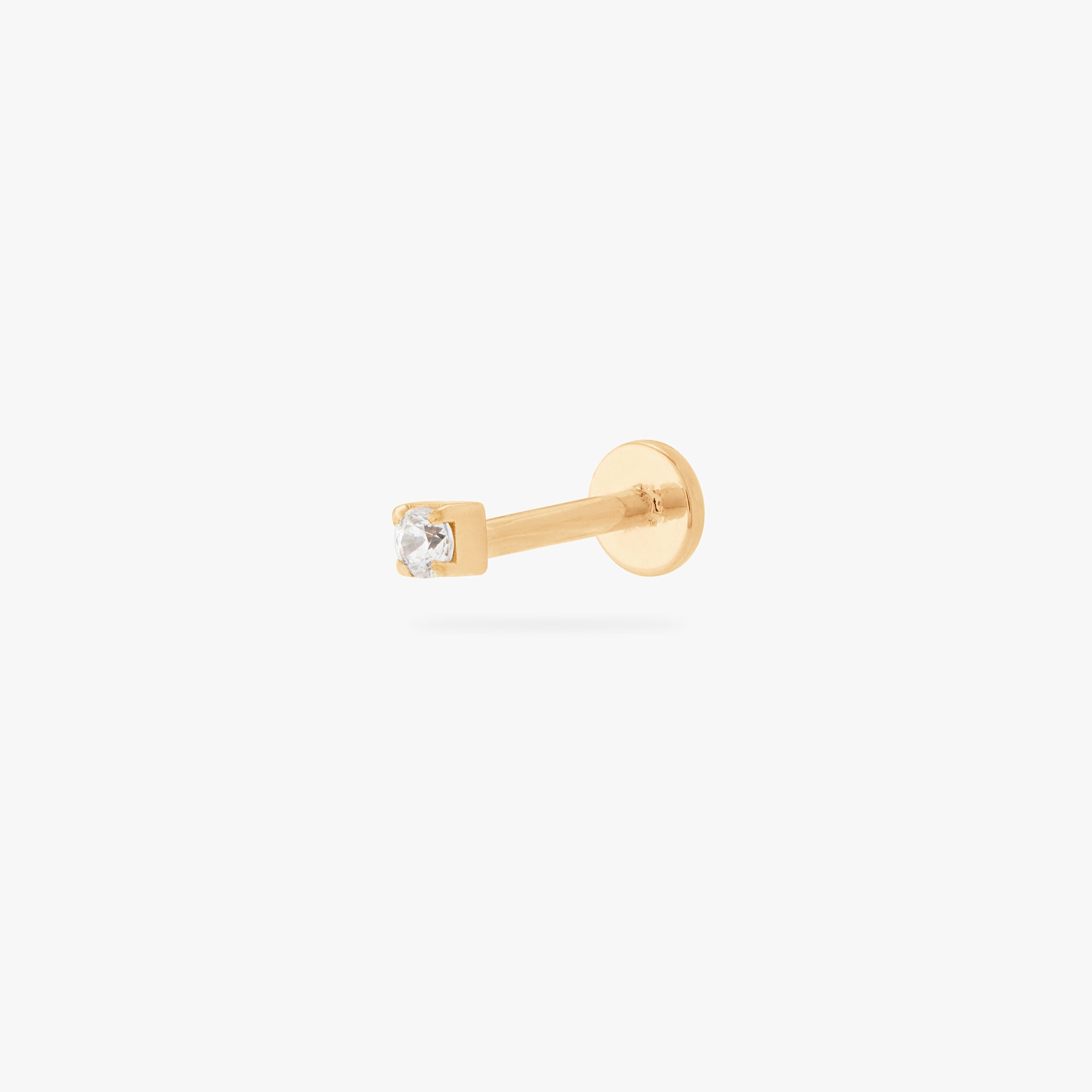 Mini CZ Flatback Stud