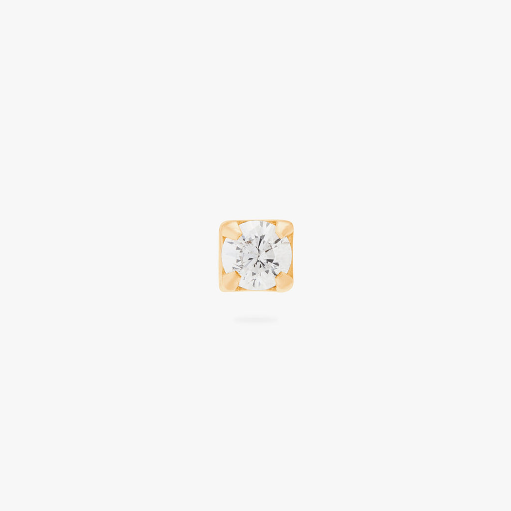 Mini CZ Flatback Stud