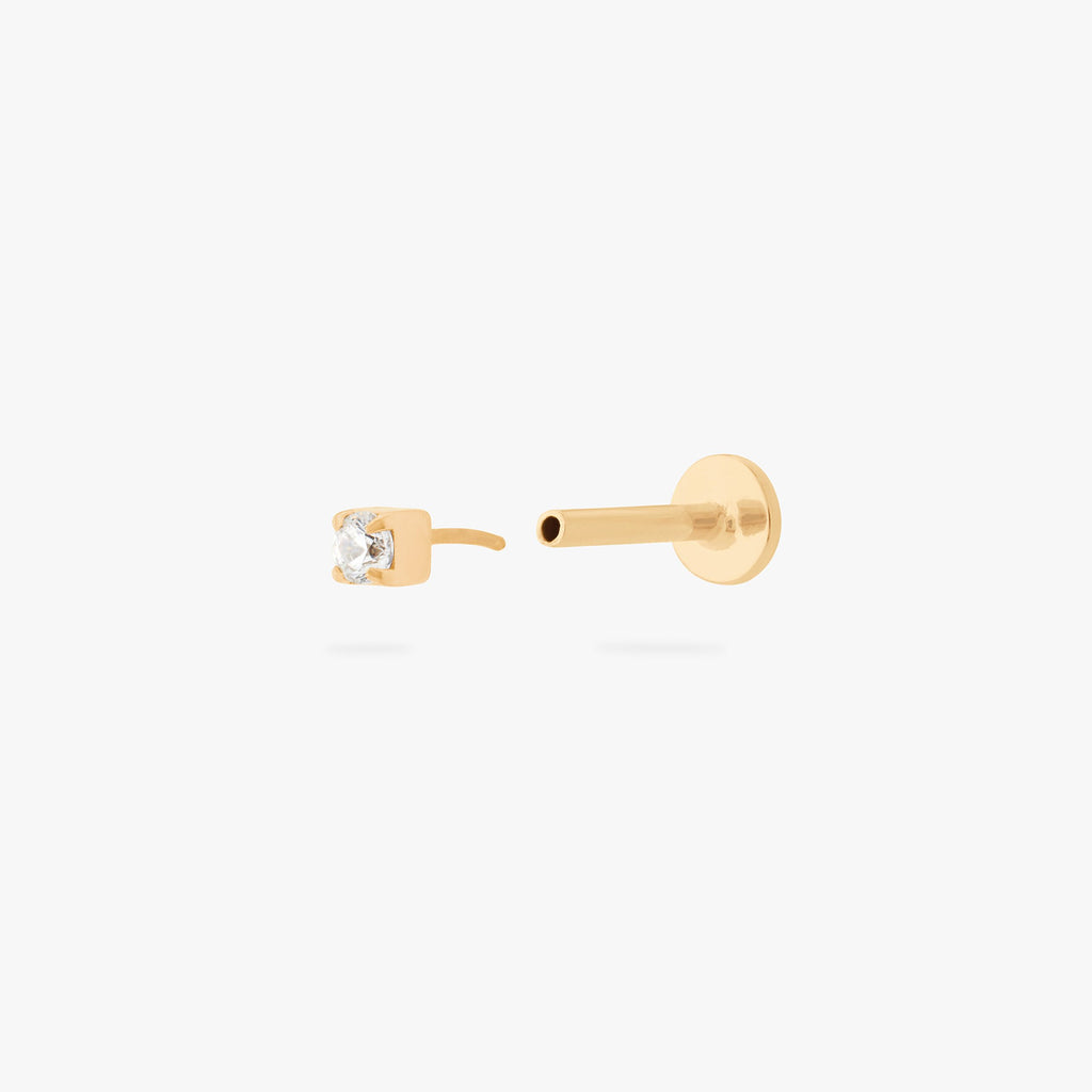 Mini CZ Flatback Stud