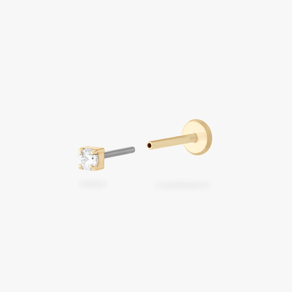 Micro CZ Flatback Stud