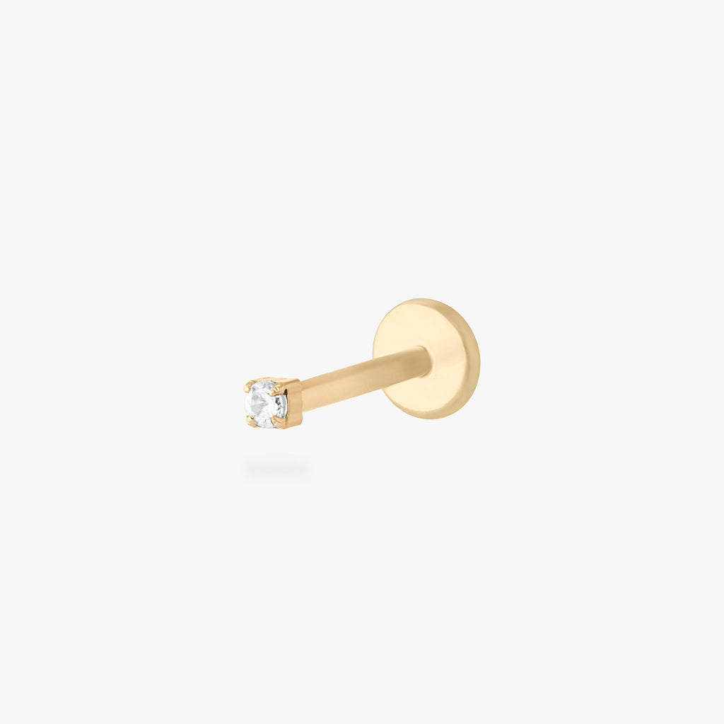 Micro CZ Flatback Stud