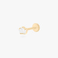Micro Crown Baguette Flatback Stud