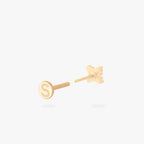 Pave X Flatback Stud