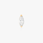 Gold Marquise Flatback Post