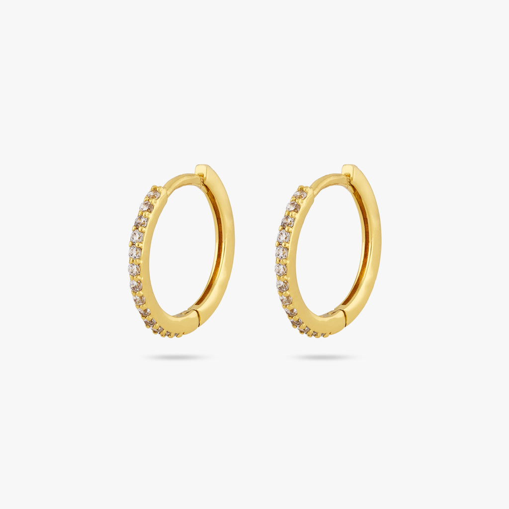 Small Pave Hoop