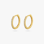 Small Pave Hoop