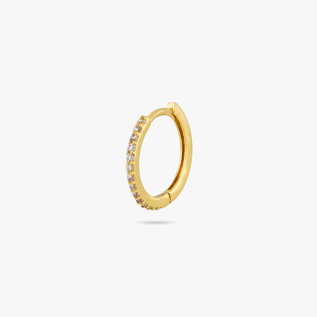 Small Pave Hoop