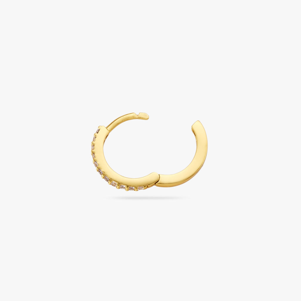 Small Pave Huggie