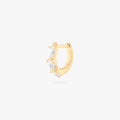 Micro Pave Pear Huggie