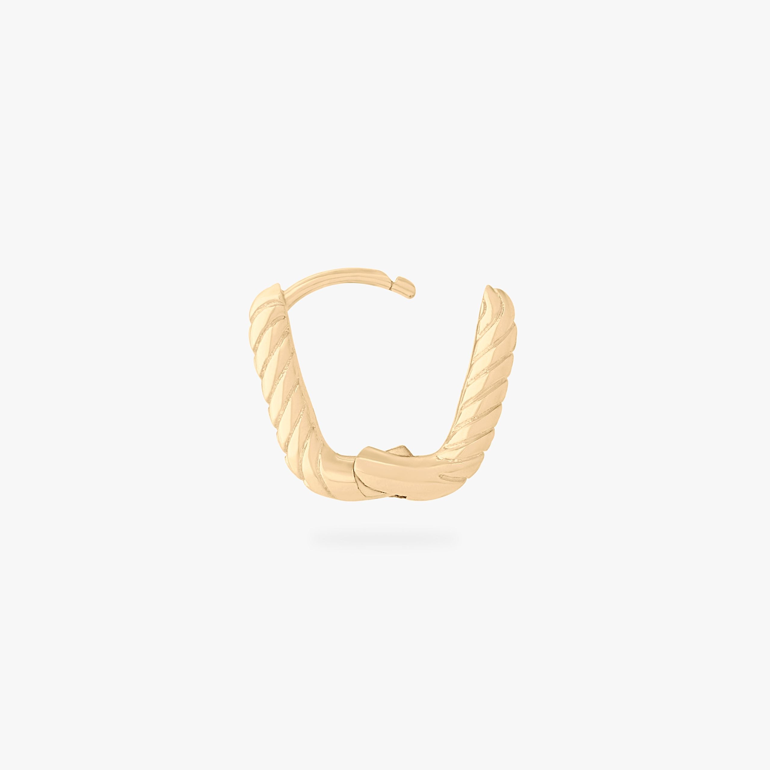 Square Twist Huggie