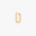 Square Twist Huggie
