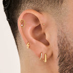 Bow CZ Dangle Flatback Stud