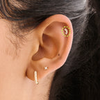 Micro Crown Marquise Flatback Stud