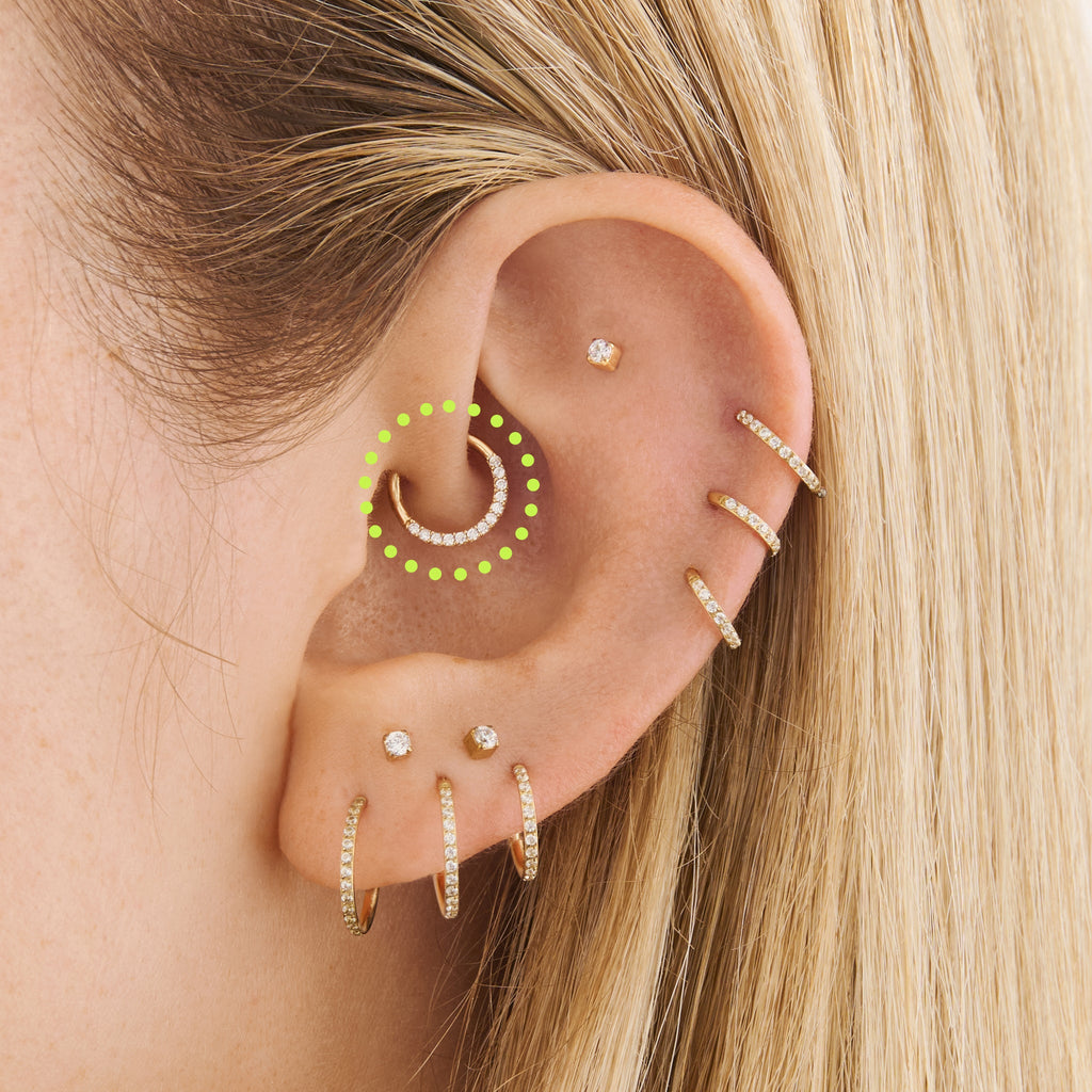8mm Front Set Pave Clicker