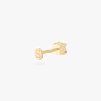 14K CZ 4mm Flatback