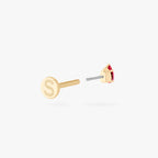 14K Pear Flatback
