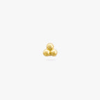 Beaded Triad Stud