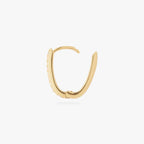 Medium Pave Oval Hoop