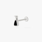 Black Vinegar Flatback Stud