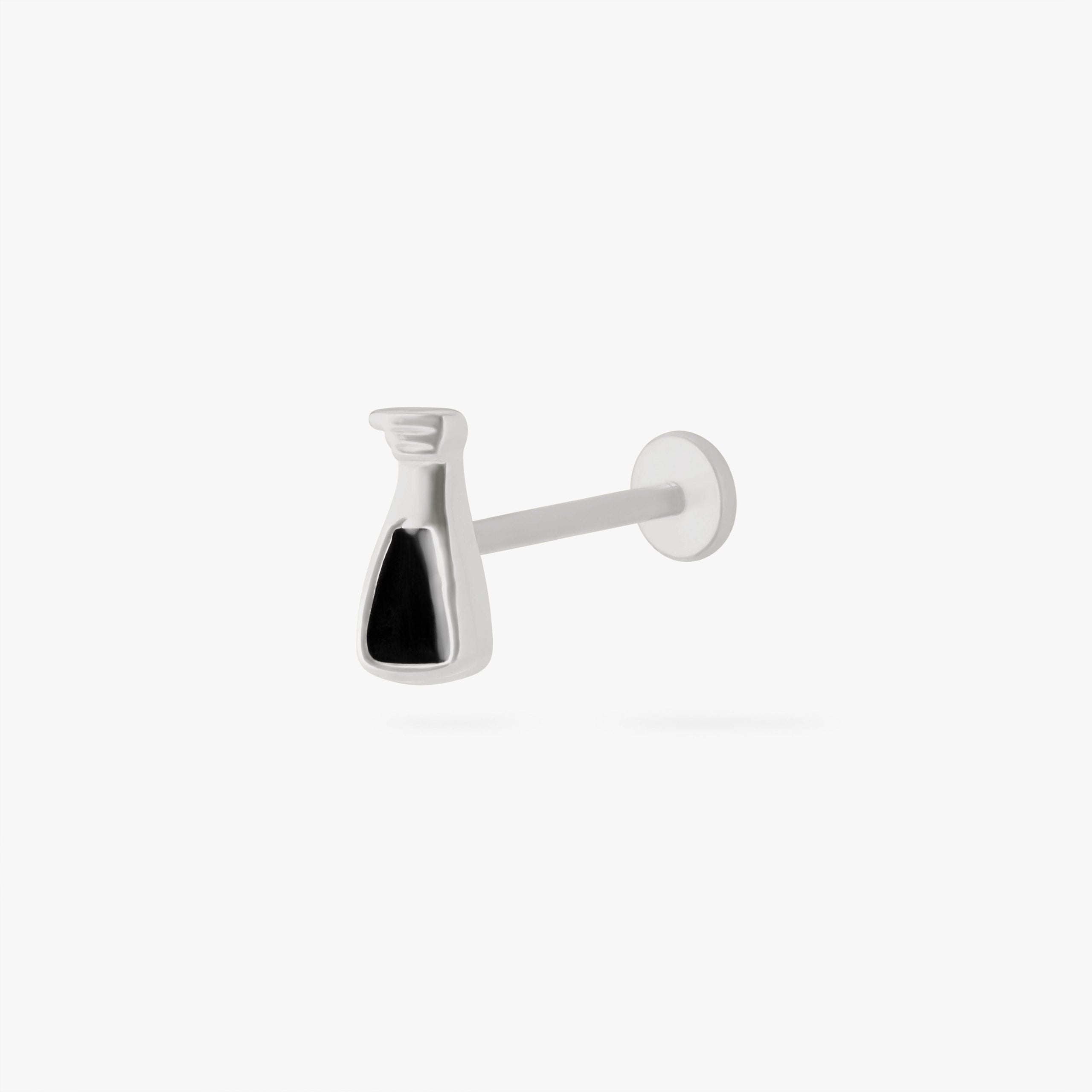 Black Vinegar Flatback Stud