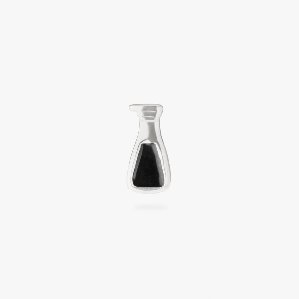 Black Vinegar Flatback Stud