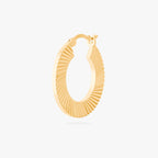 Fluted Crescent Hoop