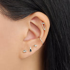 Black Vinegar Flatback Stud