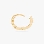 CZ Bezel Huggie