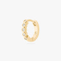 CZ Bezel Huggie