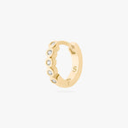 CZ Bezel Huggie