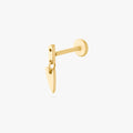 Dagger Dangle Flatback Stud