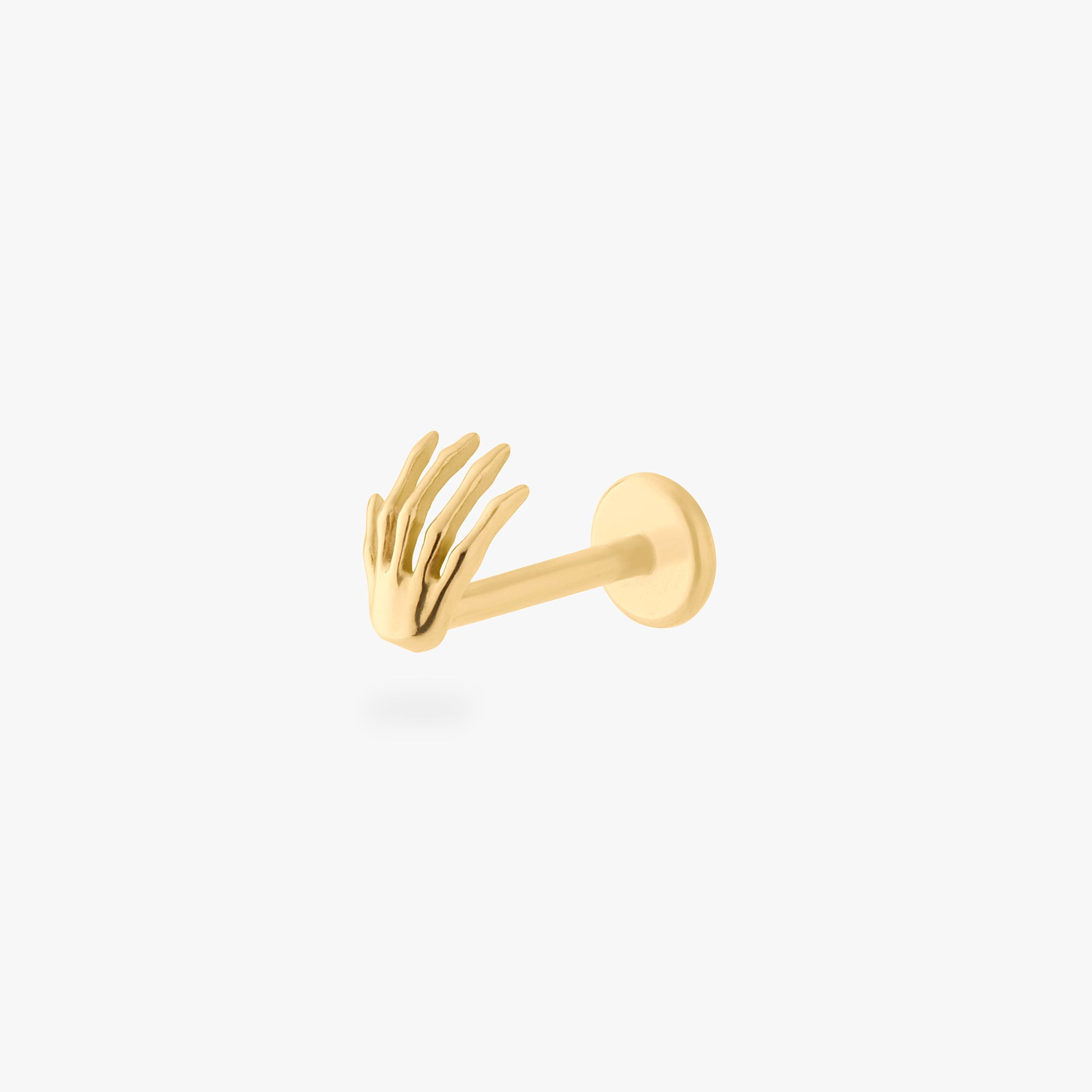 Skeleton Hand Flatback Stud