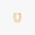 Micro Bezel Baguette Huggie