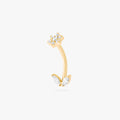CZ Flower Barbell