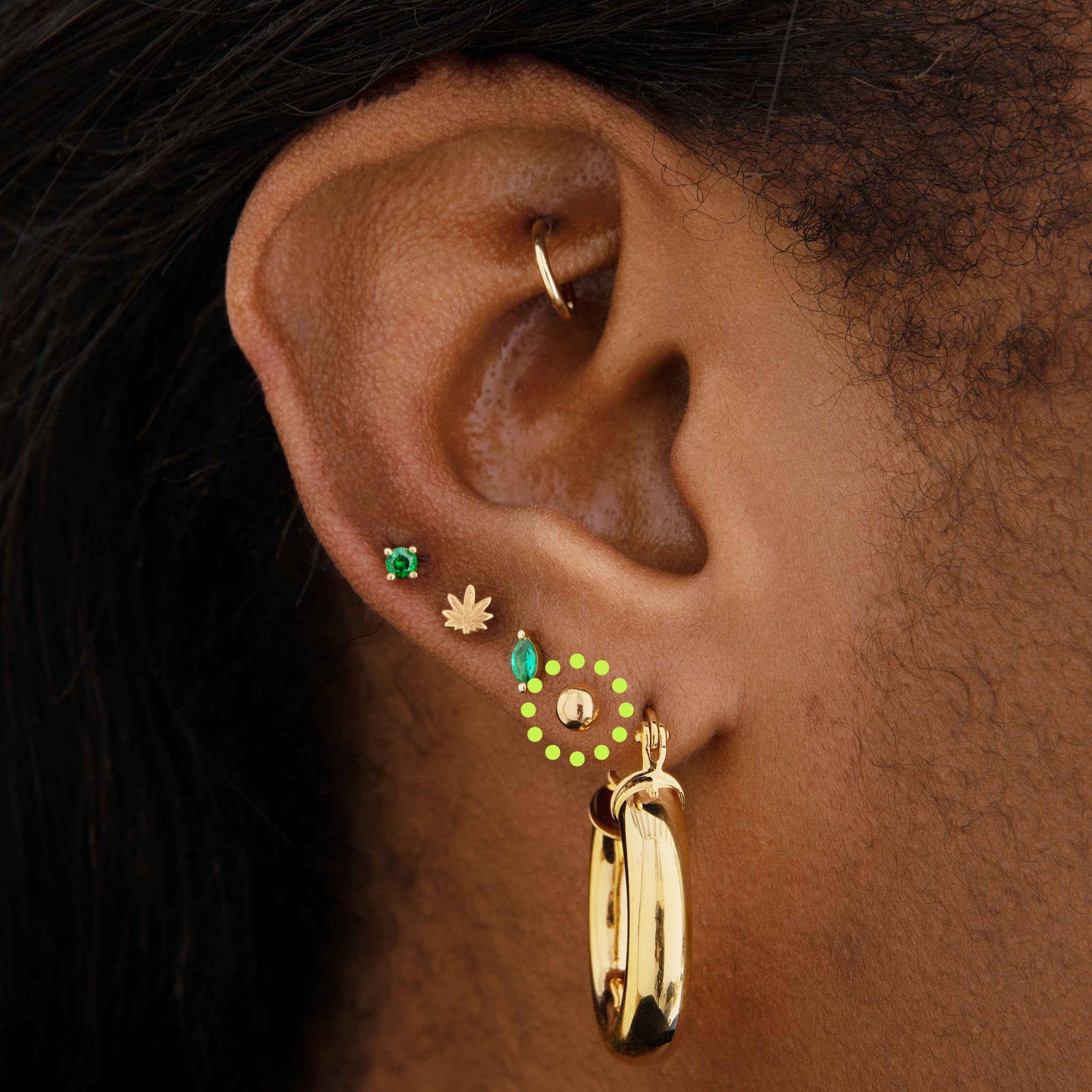 14K Ball Flatback - STUDS