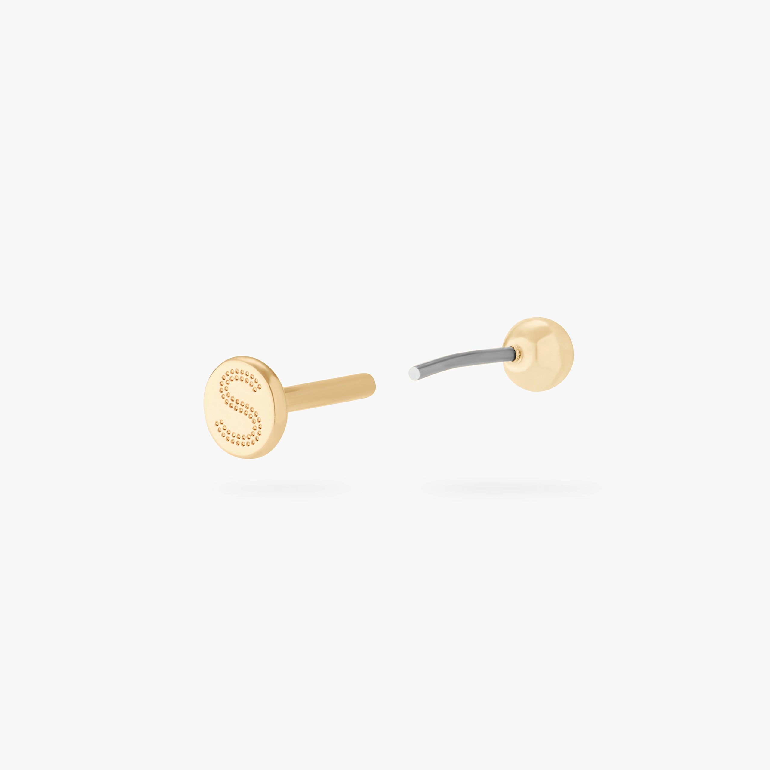 14K Ball Flatback - STUDS