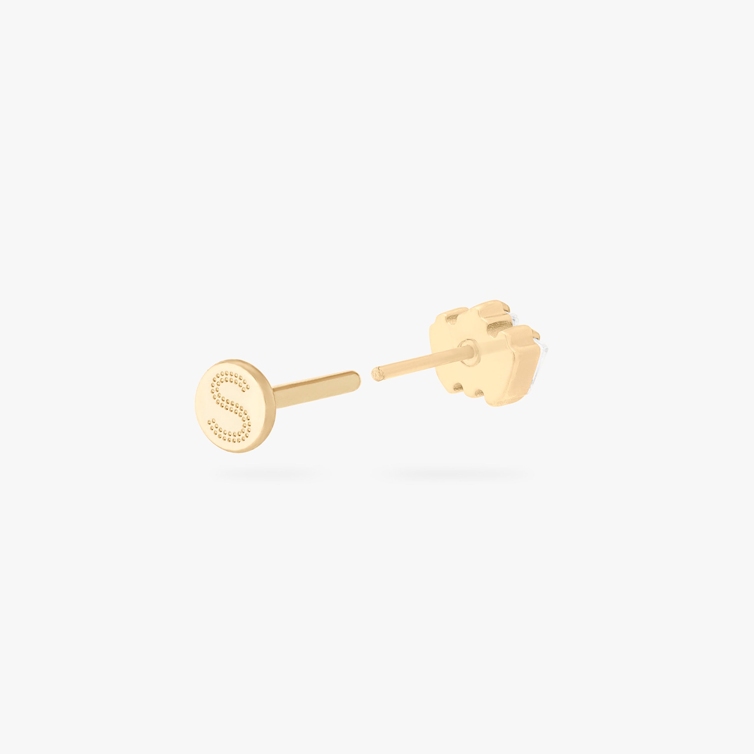 Micro Crown Baguette Flatback Stud - STUDS