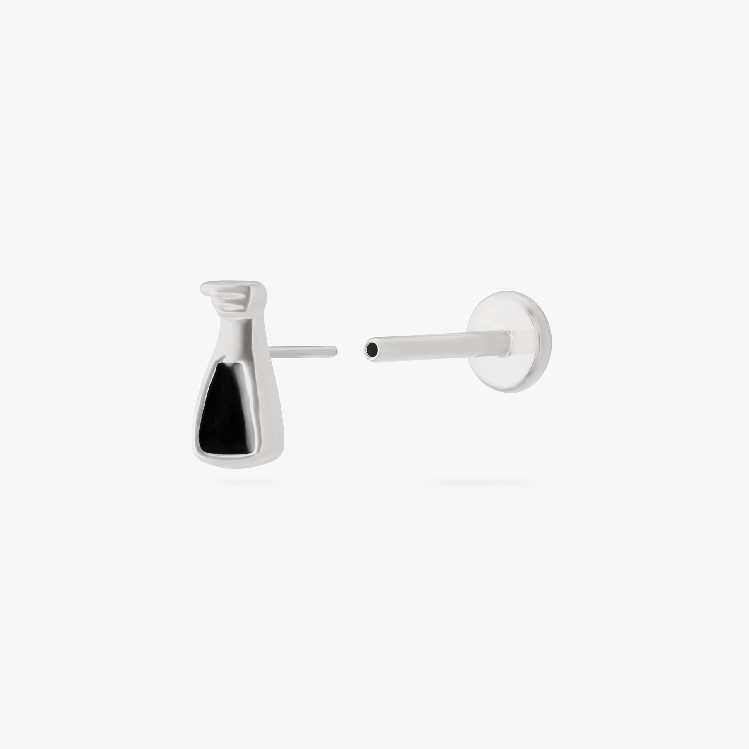 Black Vinegar Flatback Stud - STUDS