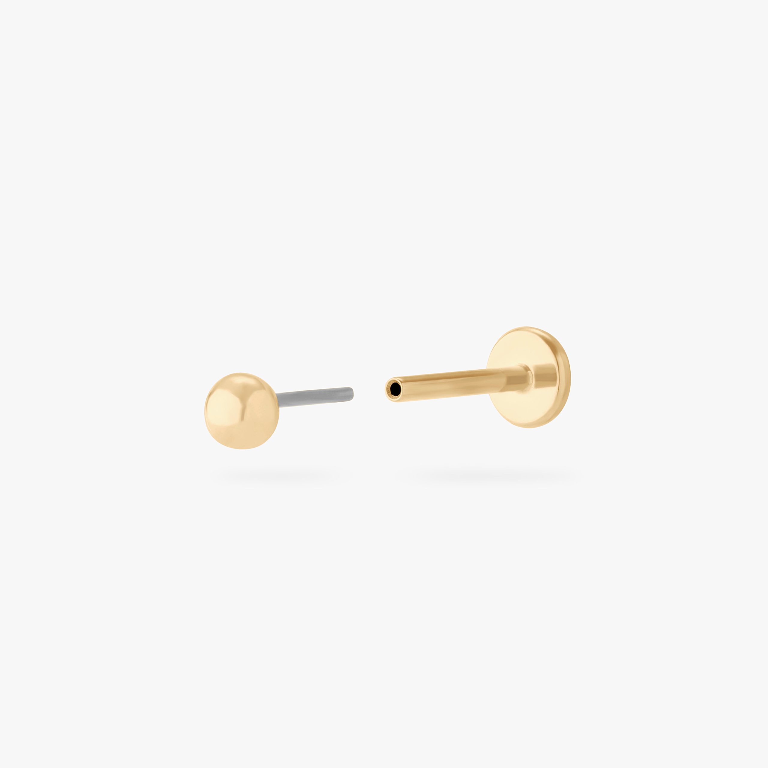 14K Ball Flatback - STUDS