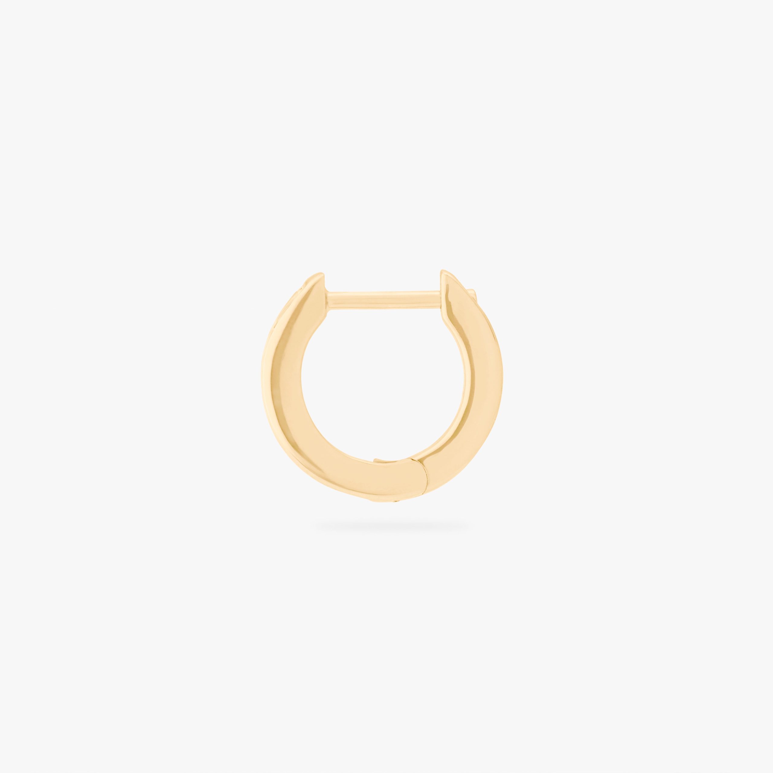 Mini Bezel Baguette Huggie - STUDS
