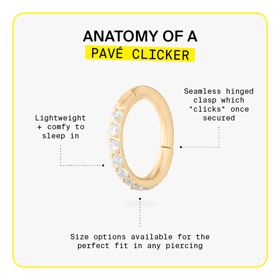 12mm Pave Clicker - STUDS