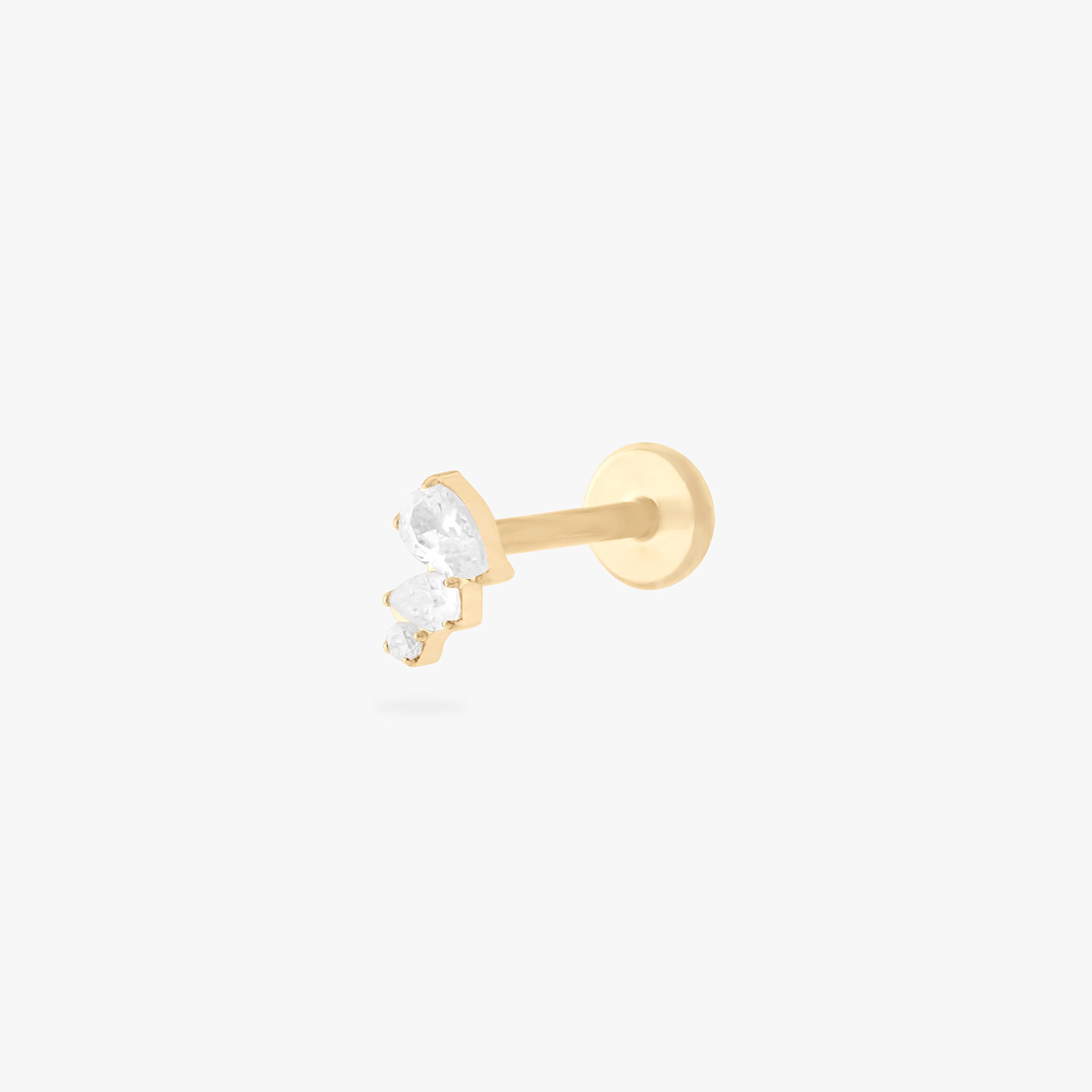 Pear Cluster Flatback Stud - STUDS