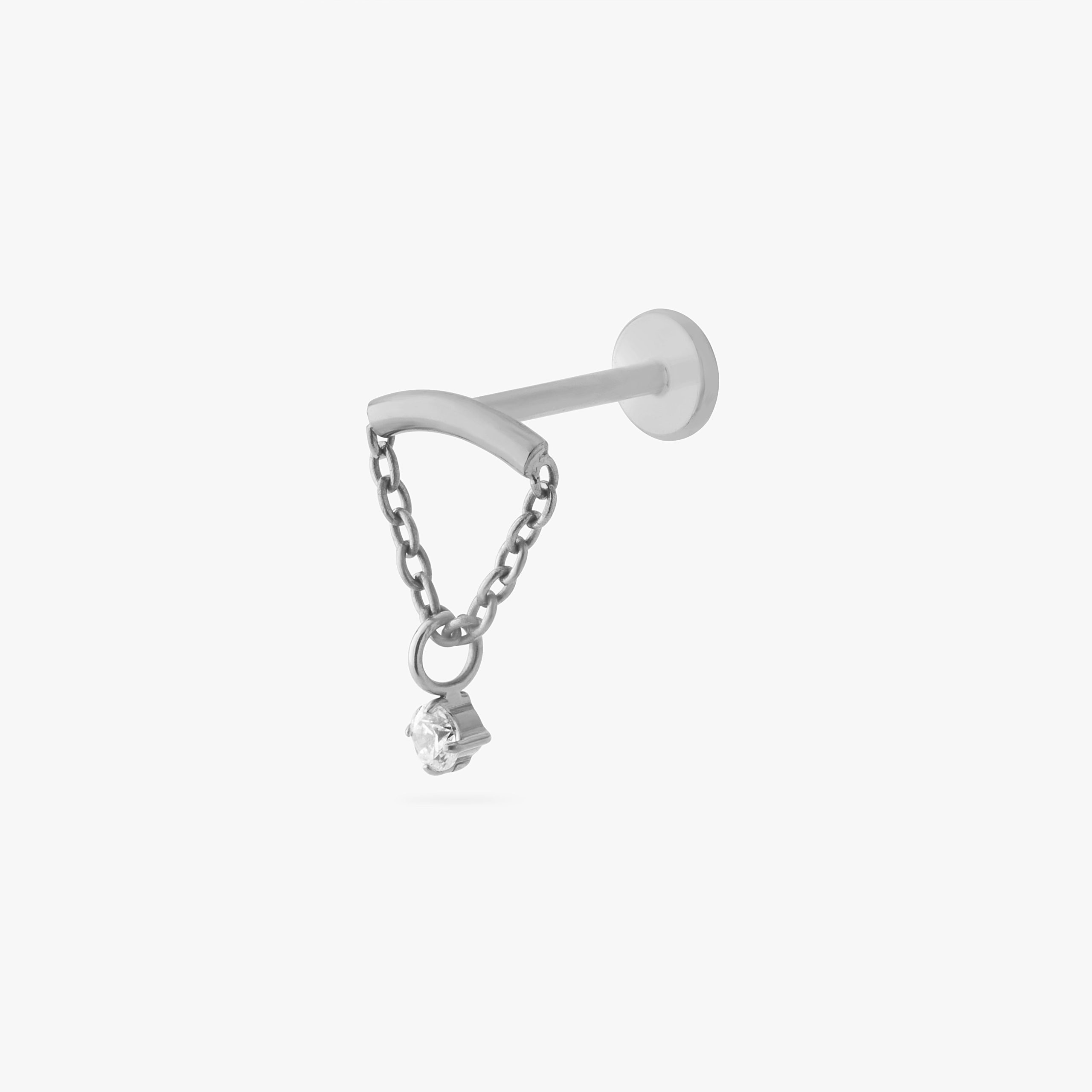 Titanium Bar CZ Dangle - STUDS