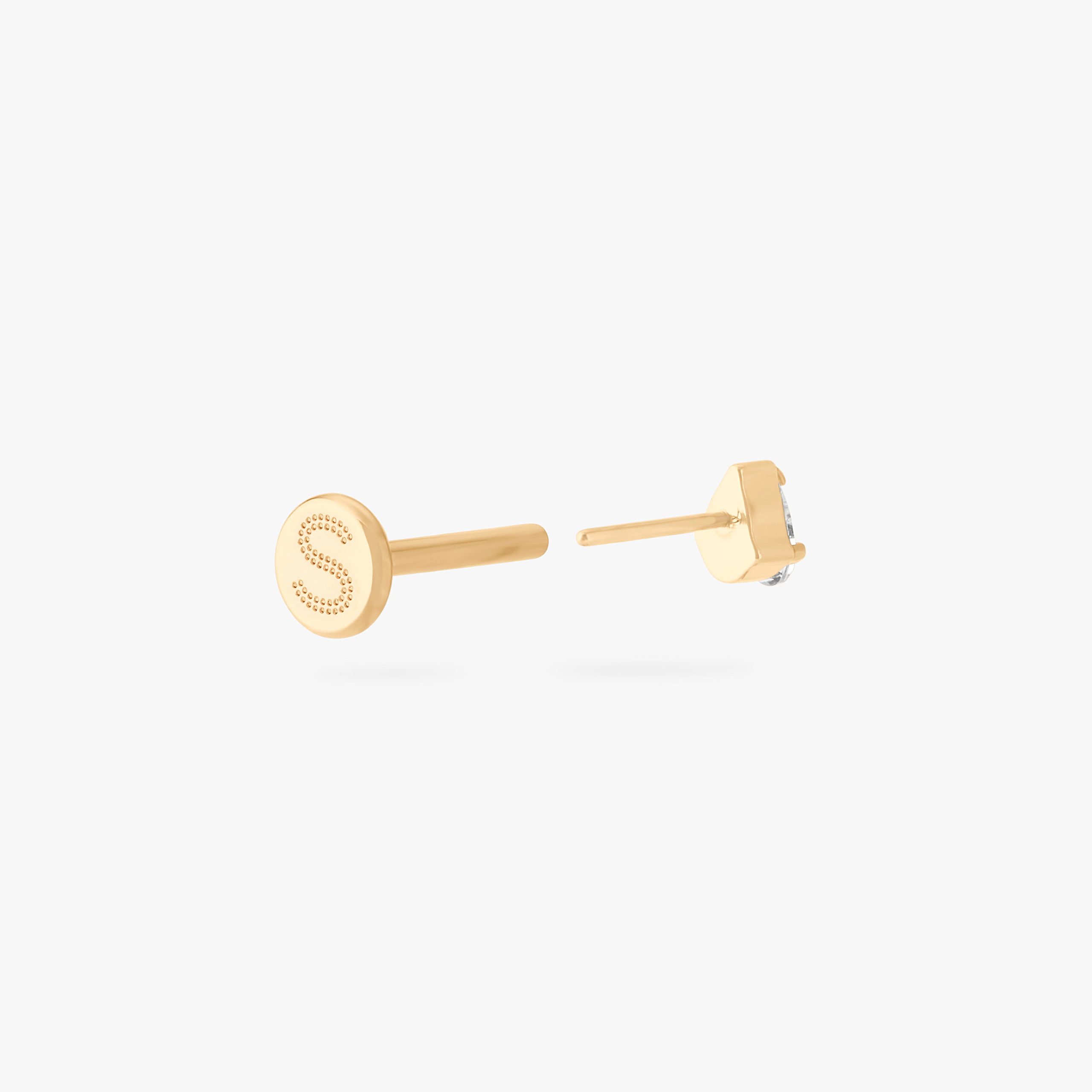 Pear CZ Flatback Stud - STUDS