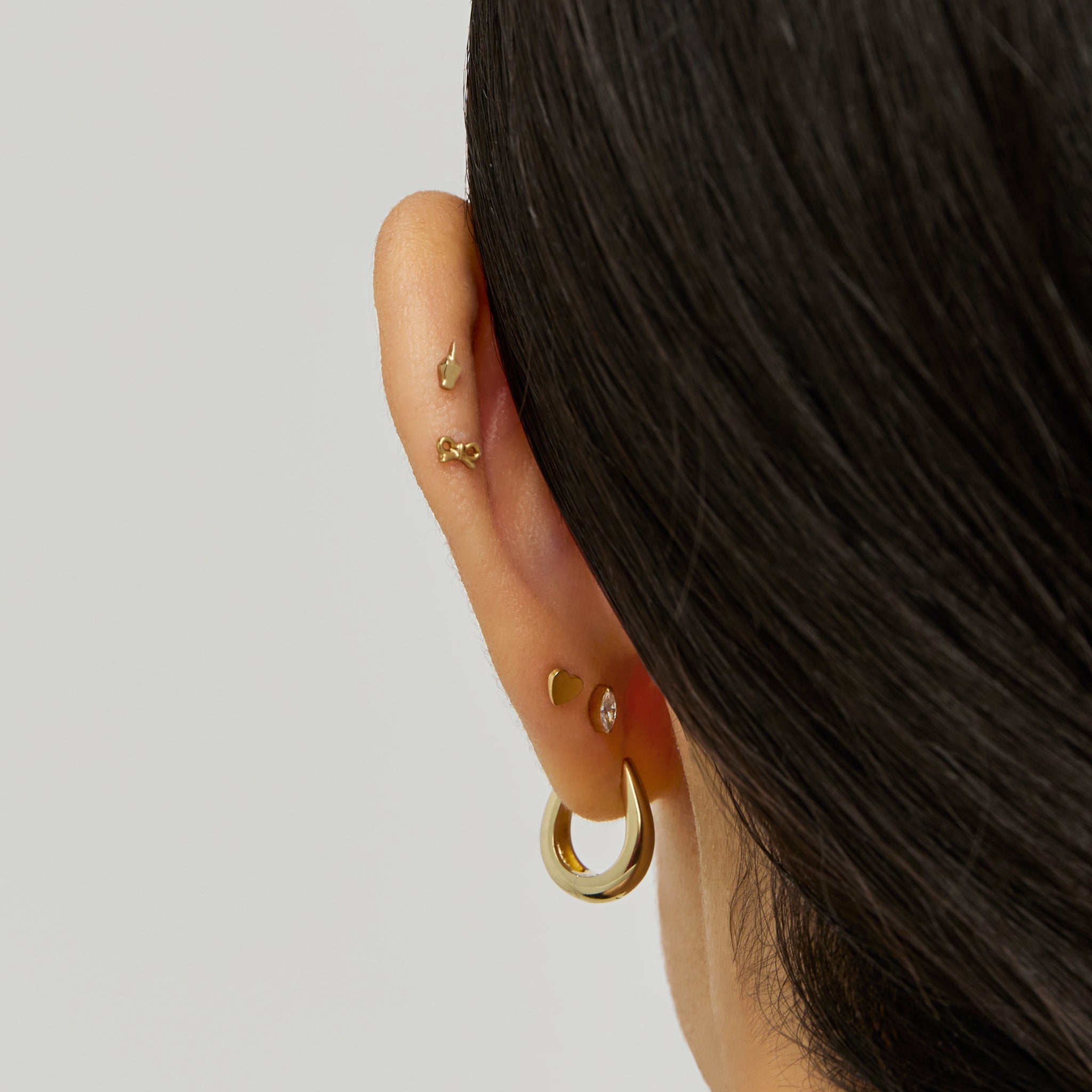 Middle Finger Flatback Stud - STUDS
