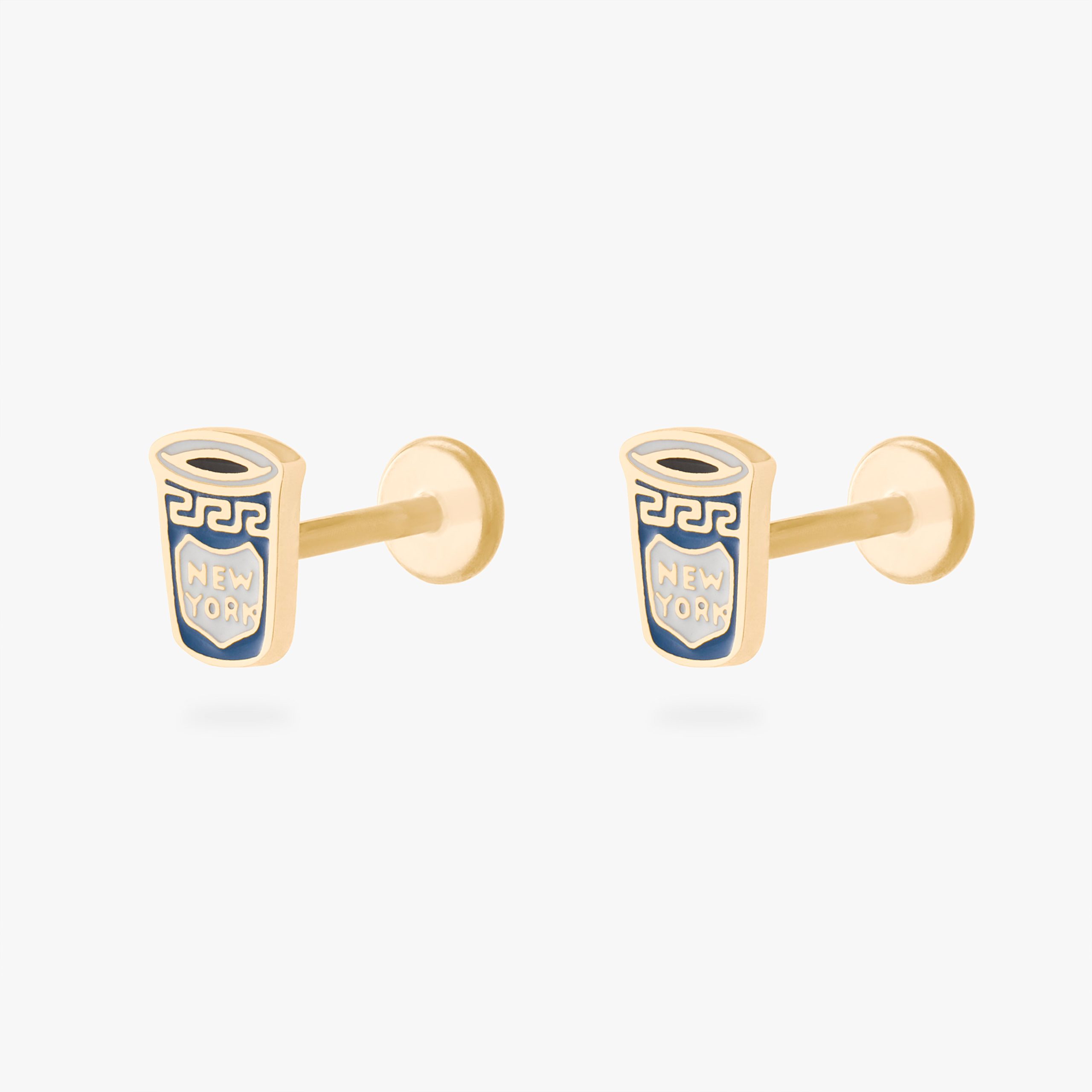 Coffee Cup Flatback Stud - STUDS