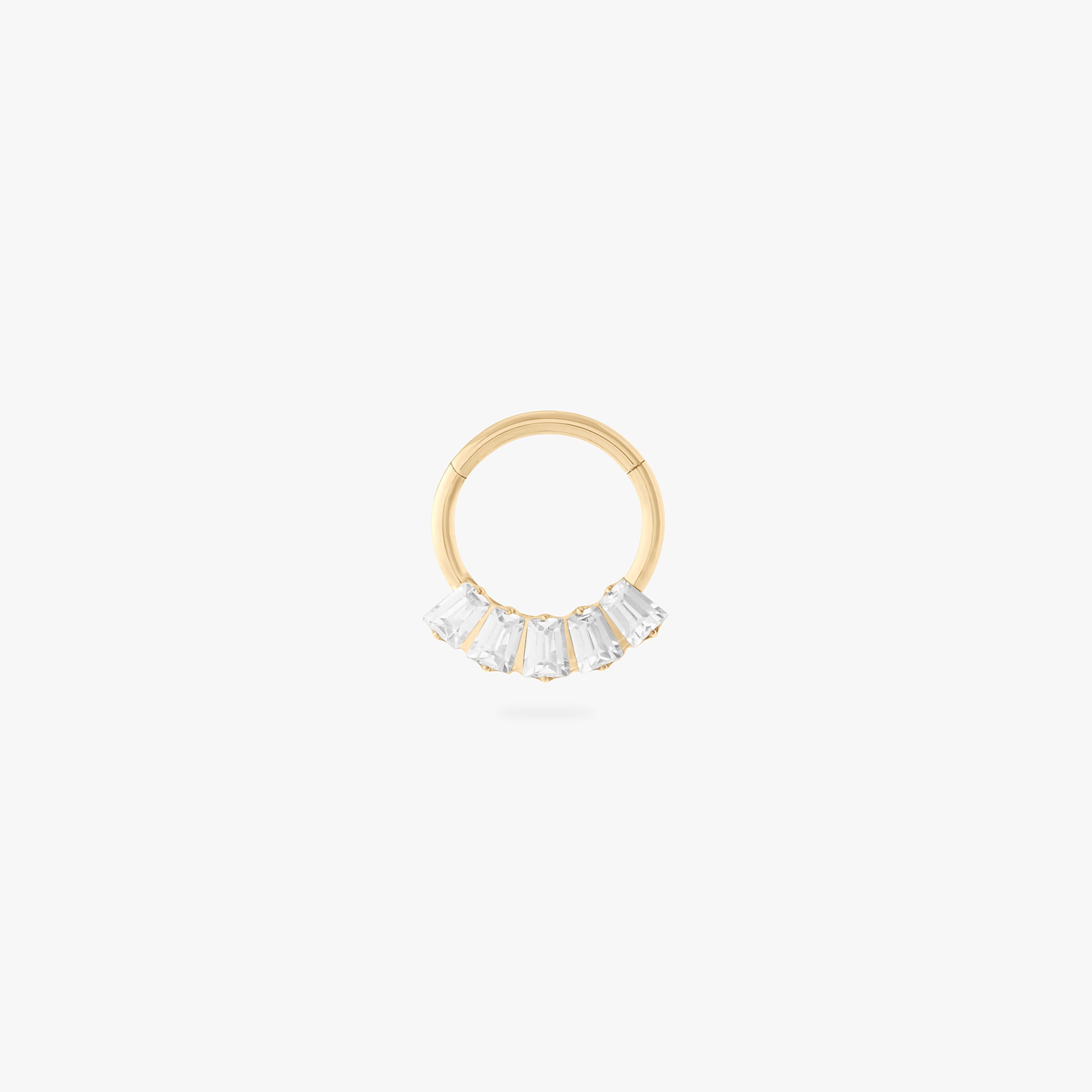 8mm Crown Baguette Clicker - STUDS