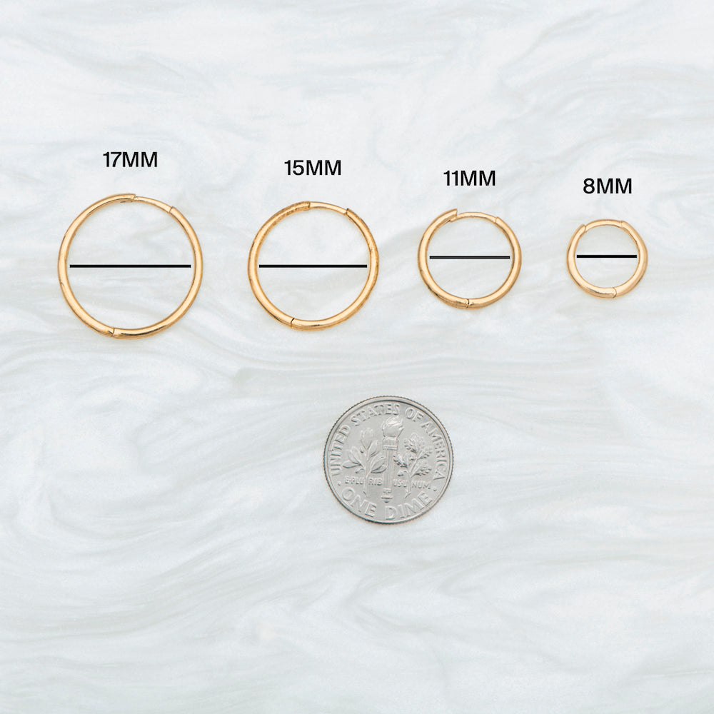 Small Slim Huggie - STUDS