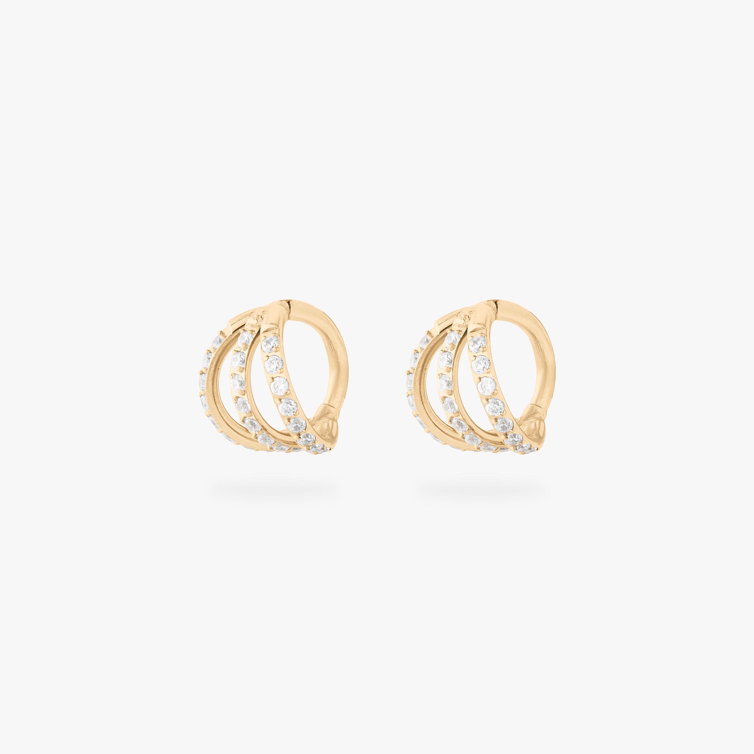 6mm Triple Pave Clicker - STUDS